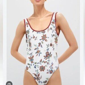 Tuckernuck x Studio McGee Terracotta Chintz Clemente One Piece Bathing Suit XL